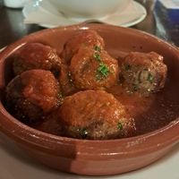 Albóndigas vegetales bravas at El Saloon in Gran Canaria