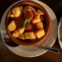 Papas bravas  at El Saloon in Gran Canaria