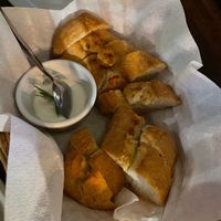 Bread with aioli at El Saloon in Gran Canaria