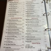 Menu   at Crispy Dosa in Reading