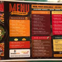 Main menu Nov 22  at Shlomo in Grand Baie