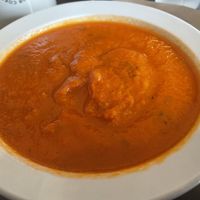 Tomato and basil soup.  at Crushcakes & Cafe in Santa Barbara