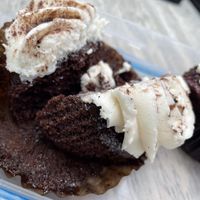 Chocolate cupcakees  at Crushcakes & Cafe in Santa Barbara