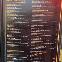 Menu 1 at Namaste in Los Gatos