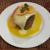 Vegan dessert at El Huerto at El Huerto in Santiago