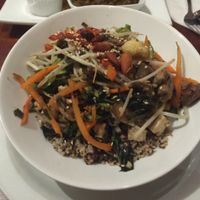 vegan veggie stir fry  at El Huerto in Santiago