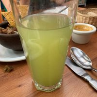 Ginger mint lemonade   at El Huerto in Santiago