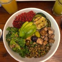 Bowl Marroquí at El Huerto in Santiago