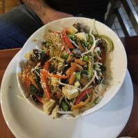 Vegetales salteados at El Huerto in Santiago