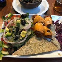 Falafel al plato at El Huerto in Santiago