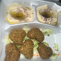 falafel and hummus to go  at Heart of Jerusalem in Colorado Springs