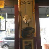 Funky artwork at Java's Cafe in Rochester