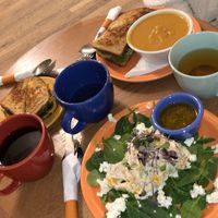 delicious teas and veggie burgers at Passiflora in New Hartford