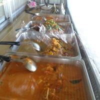 Note also some zongzi at the far end at Veggie Vegan Buffet in Chiang Rai