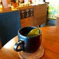 lemon myrtle tea at Cafe Yeorm in Seoul