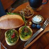 toast plate at Cafe Yeorm in Seoul