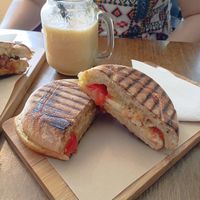 Vegan Feta & Cherry tomato toast at Coffee Circus Joy in Marsalforn