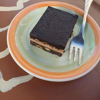 Raw vegan cake (oreo slice) at Coffee Circus Joy in Marsalforn