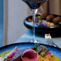 lacquered tofu at La Brasserie Bleue in Vannes