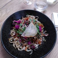 Nouilles aux légumes at La Brasserie Bleue in Vannes