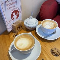 Großer Cappuccino mit Hafermilch  #Veganuary at Café Fräulein Mondschein in Darmstadt
