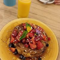 Vegan pancakes at Brunchit in Malaga