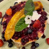 Vegan Red Pancakes  at Brunchit in Malaga