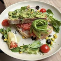 Two kinds of avocado toastt  at Brunchit in Malaga