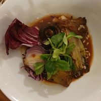 Leek and mushroom starter at Formidable Pelikan in St Gallen