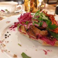 Humus waffle at Formidable Pelikan in St Gallen