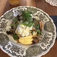 Spätzli with mushrooms  at Formidable Pelikan in St Gallen