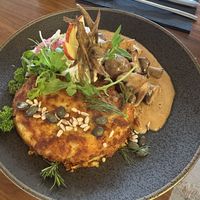 Rösti with mushrooms  at Formidable Pelikan in St Gallen