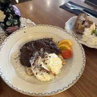 Sweet chocolate waffles  at Formidable Pelikan in St Gallen