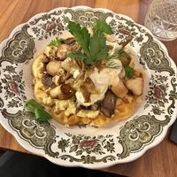 Gourmet waffle  at Formidable Pelikan in St Gallen