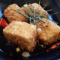 Deep fried tofu with panko in dashi sauce at Mr Miyagi in Sheffield