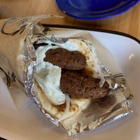 Falafel gyro in a pita breadd  at Simply Greek in Hershey
