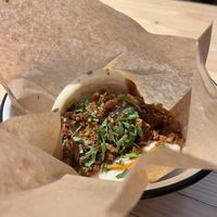 Veggie bao  at Wolf Sharing Food Market in Brussels