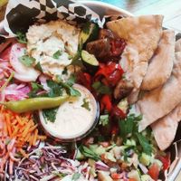 Babaganoush plate at Wolf Sharing Food Market in Brussels