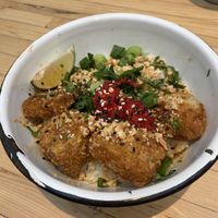 Coco satay tofu poke bowl from Eaters  at Wolf Sharing Food Market in Brussels