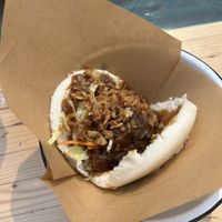 Bao bun (completely fell apart) taste 8/10  at Wolf Sharing Food Market in Brussels