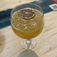 Mocktail star martini (a little sour 7,5/10)  at Wolf Sharing Food Market in Brussels
