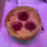 Raspberry VegaNata #Veganuary at Cafe De Nata in North West London
