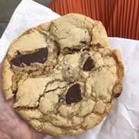 Dark choc sea salt cookie. Huge  at Kates in Edinburgh