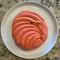 concha (that survived two days and a 5 hour car trip home — still great!)  at Los Tarascos in Santa Barbara