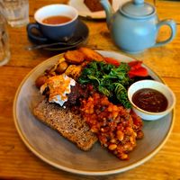 Vegan breakfast at CSONS in Shrewsbury