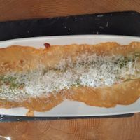 Canelon vegetariano, con espinacas at Woolloomooloo in Viella