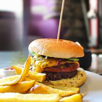 Hamburguesa vegetal at Woolloomooloo in Viella