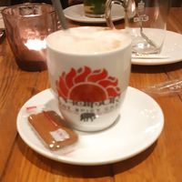 Chai latte with soy milk at ALEX in Dusseldorf