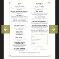 Food menu 2/2 at Mox Boarding House in Bellevue