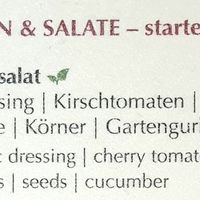 menu - vegan salad at MUC - Käfer - T2 in Munich